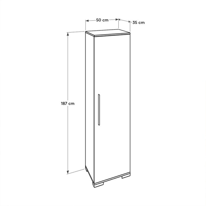 Hanah Home Armario Multiusos Blanco Adr-408-Pp-1 Hanah Home Armario Multiusos Blanco Adr-408-Pp-1